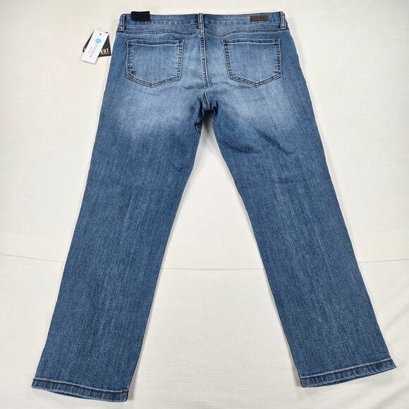 NWT KUT from the Kloth Mid Rise Ankle Straight Stretch Denim Jeans Size 12 - Picture 9 of 9